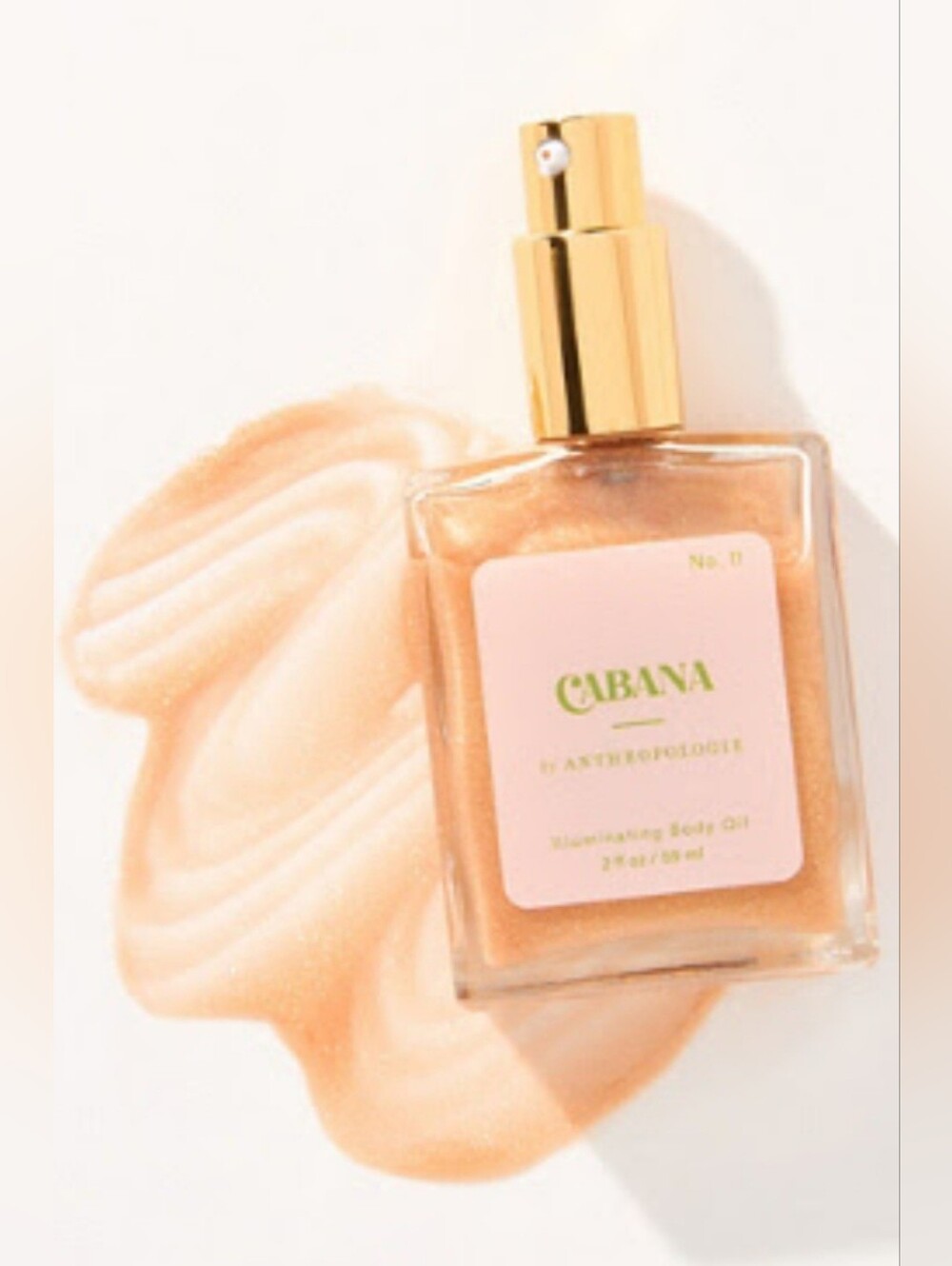 Anthropologie, Nostalgia Illuminating Body Oil in Cabana